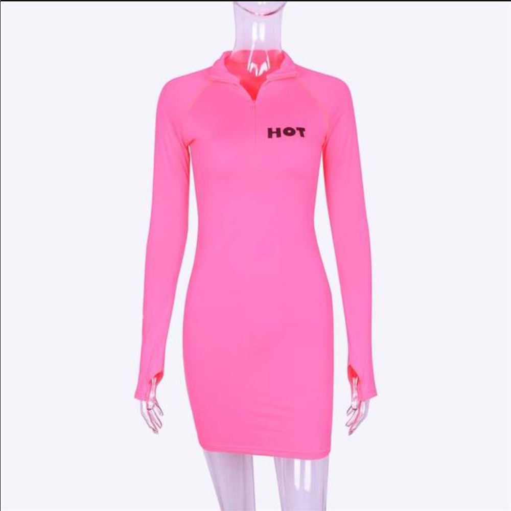 ZIP BODYCON DRESS - Picture 3 of 3